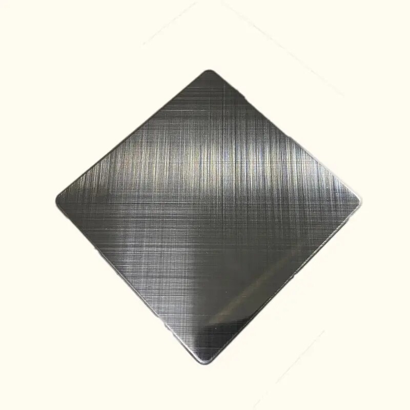Cross hairline stainless steel sheet