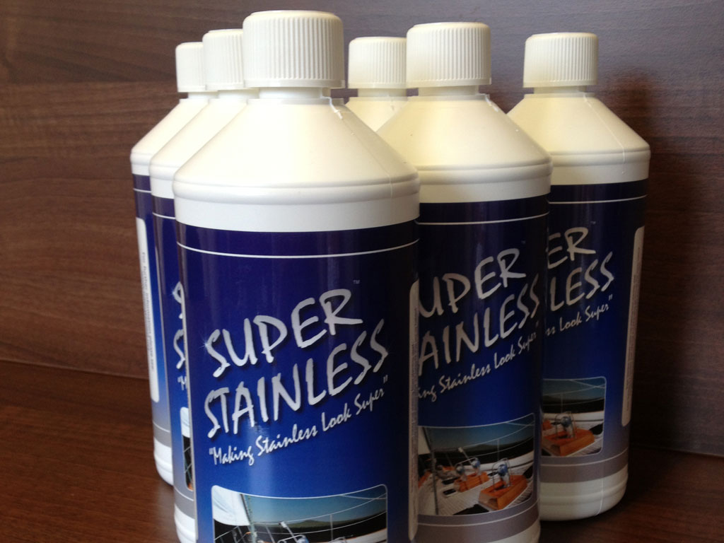 Commercial rust remover product for stainless steel